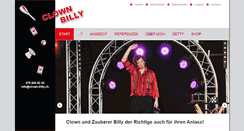 Desktop Screenshot of clown-billy.ch